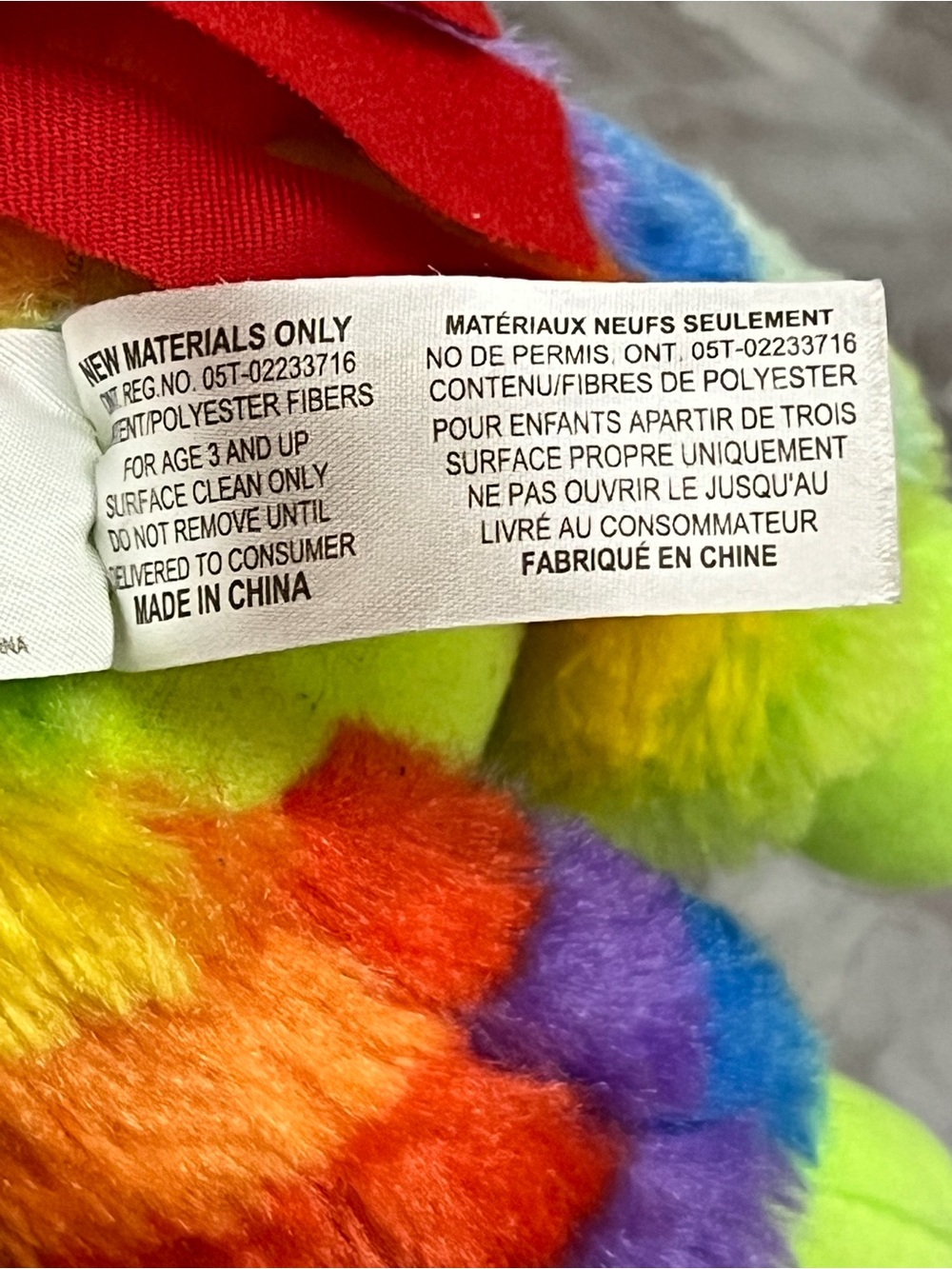 Fiesta Rainbow Plush Donkey - Multicolor - Picture 6 of 11